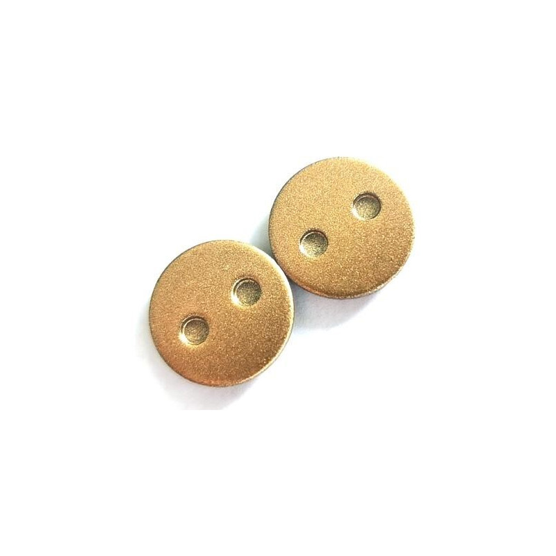 Plaquettes de frein Diamètre 21mm tout métal x2