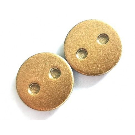 Plaquettes de frein Diamètre 21mm tout métal x2