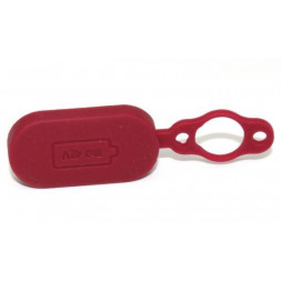 Capuchon port de charge en caoutchouc rouge pour Xiaomi