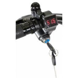 Voltmeter display with keys