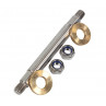 ZE-0076 - Essieu reliant la roue avant et les fourches avant uniquement  Pour  Zero 10X, SPEEDUAL - GYPI