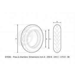 GY036 - Tire - 10" *2.00 - 6.1 City - GYPI
