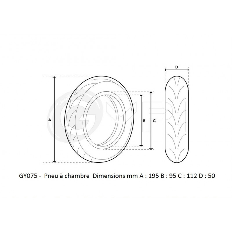GY075 - Pneu - 200*50 - City - GYPI