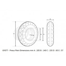 GY077 Full Tire 8.5 *2.5 - City - GYPI