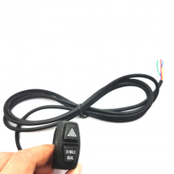 Multifunction switch with Warning position