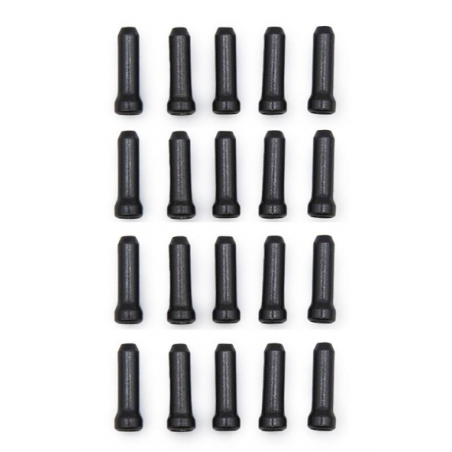 Arrêt de câble de frein noir - paquet de 20 pcs