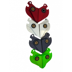 E-Twow Front folding supports (for two-part square tube) BLACK after 2019