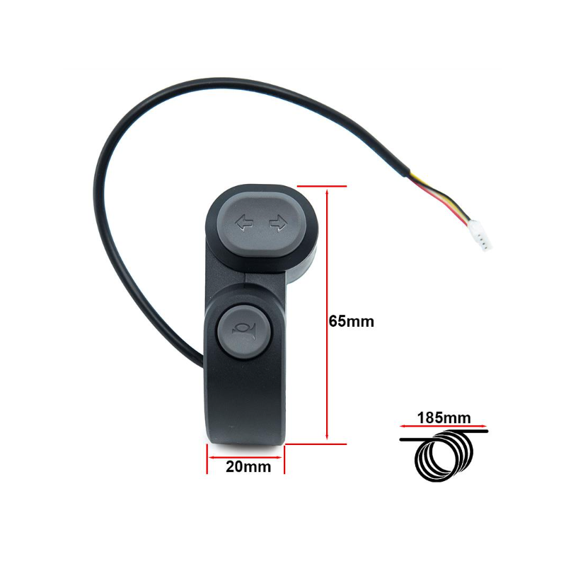 Ninebot - Interrupteur avec Clignotants et Klaxon avec connecteur OrigineJST ZH 20cm Ninebot F2/F2 Pro