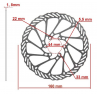 Ninebot - Compatible brake disc 160mm 6 Holes Ninebot F25E, F30E, F40E, Dualtron Speedway 5 Dual Motor