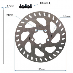 Xiaomi - Brake disc D 130 5 Electric Scooter Xiaomi 4Pro - Origin - C002310015800