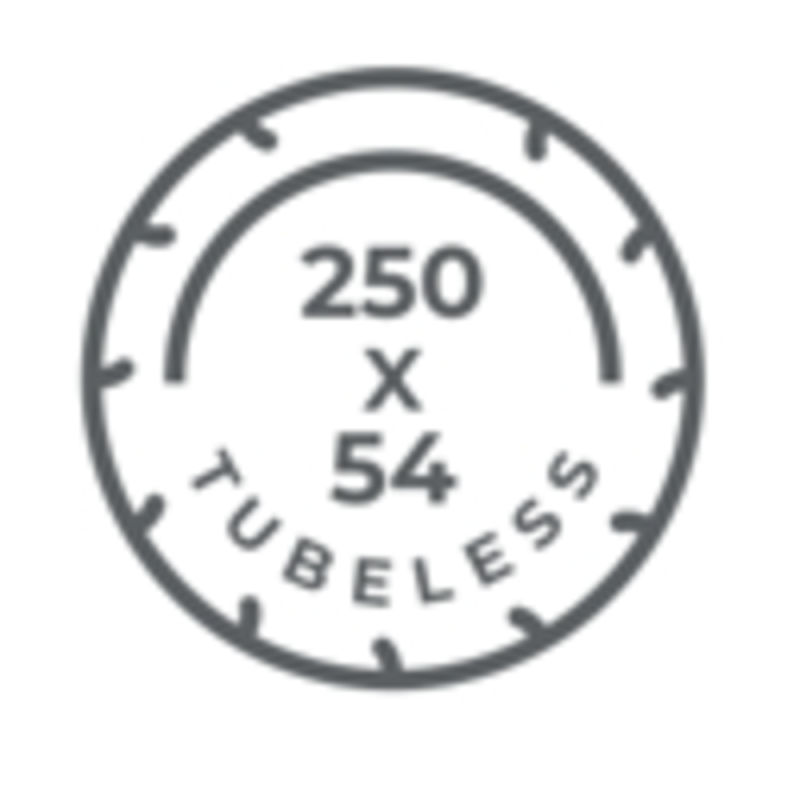 GY078B - Tire - 250x54 Tubeless for Xiaomi 4 (under Skinpack Linear) Dimensions mm : A : 240 B : 167 C : 185 D : 61 - GYPI
