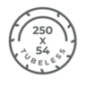 GY078B - Tire - 250x54 Tubeless for Xiaomi 4 (under Skinpack Linear) Dimensions mm : A : 240 B : 167 C : 185 D : 61 - GYPI