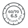 NI-0062RB - Tire - 60/70-6.5 CCT Tubeless with gel inside - Origin (under Skinpack Linear) - GYPI
