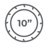 GY073B - Tire - 10" *2.125 - 6.5 Reinforced - Ninebot series F/D (under Skinpack Linear) - GYPI