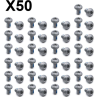 Vis argentées M5x10 pour disque de frein – Lot de 50 unités