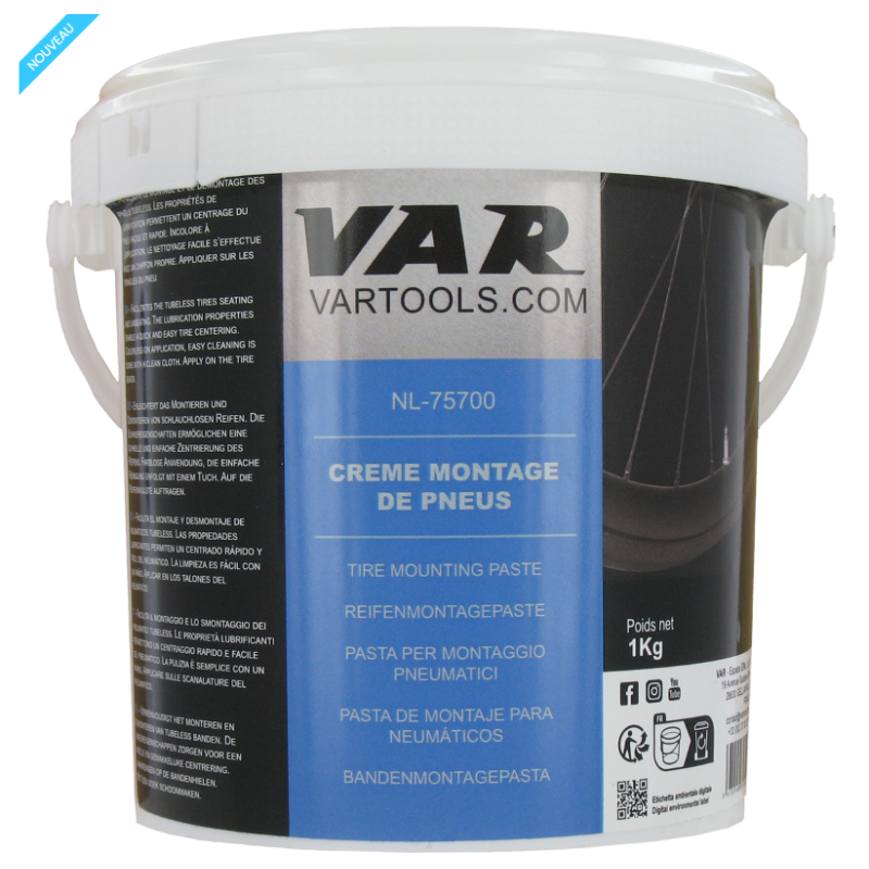Graisse montage pneu Var Spécial montage des pneus tubeless Graisse montage pneu Var Spécial montage des pneus tubeless