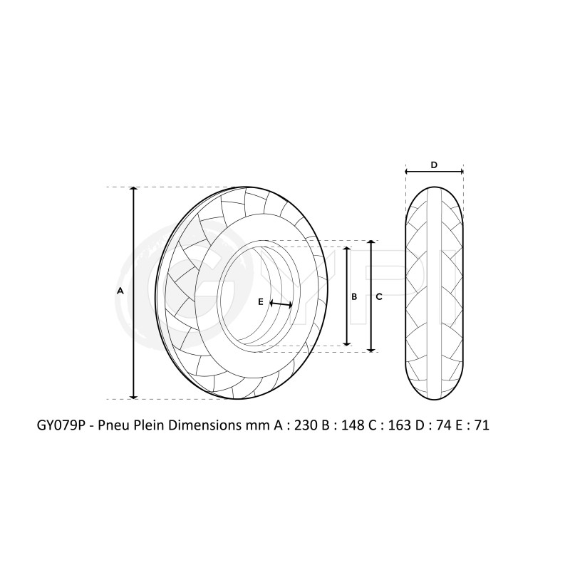 GY079 - Pneu 10" *2.75-6.5 Off road - GYPI