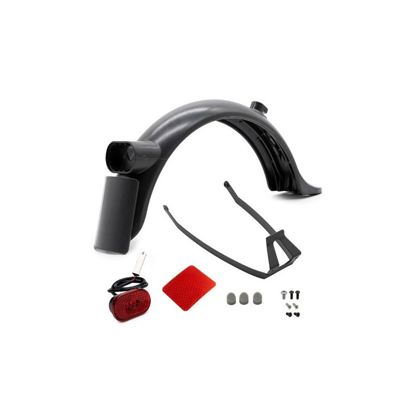 XI-0119 - 8.5'' Garde boue + plaque d'immatriculation + éclairage de garde-boue arrière + support plastique Pour Xiaomi Essenti XI-0119 - 8.5'' Garde boue + plaque d'immatriculation + éclairage de garde-boue arrière + support plastique Pour Xiaomi Essenti