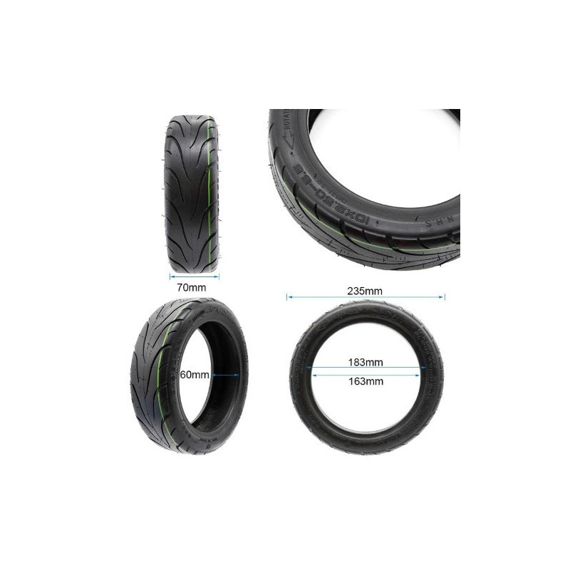 GY041 - Pneu - 10"*2.5-6.5 Tubeless - City - GYPI