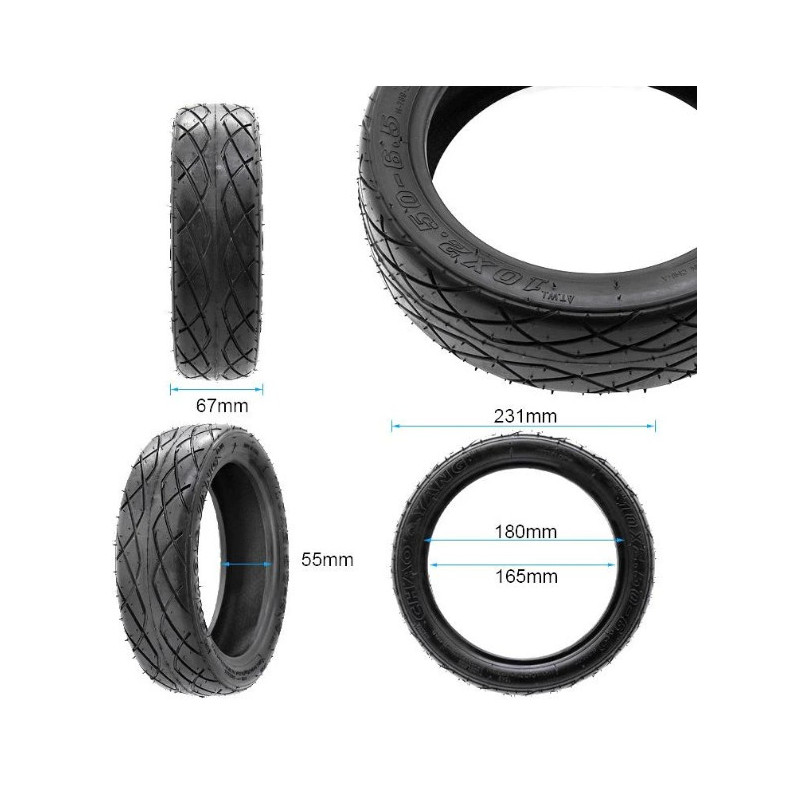 GY041 - Pneu - 10"*2.5-6.5 Tubeless - City - GYPI