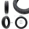 GY111G - Tire - 10"*2.5-6.5 Tubeless with gel- City