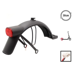 XI-0372R - Xiaomi - Garde boue arrière + éclairage + Support - Electric Scooter 5 - Origine - GYPI