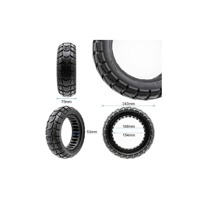 GY096 - Full tire - 10" *2.75-6.5 - Mixed - City - GYPI
