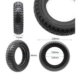 Pneu plein - 10" *3 - 6,5 44mm - Cityneye Noir