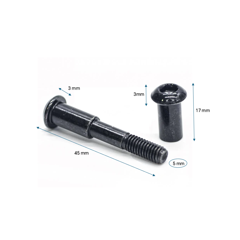 Xiaomi - Vis d'axe d'essieu pliable 8/M6x50mm Noir