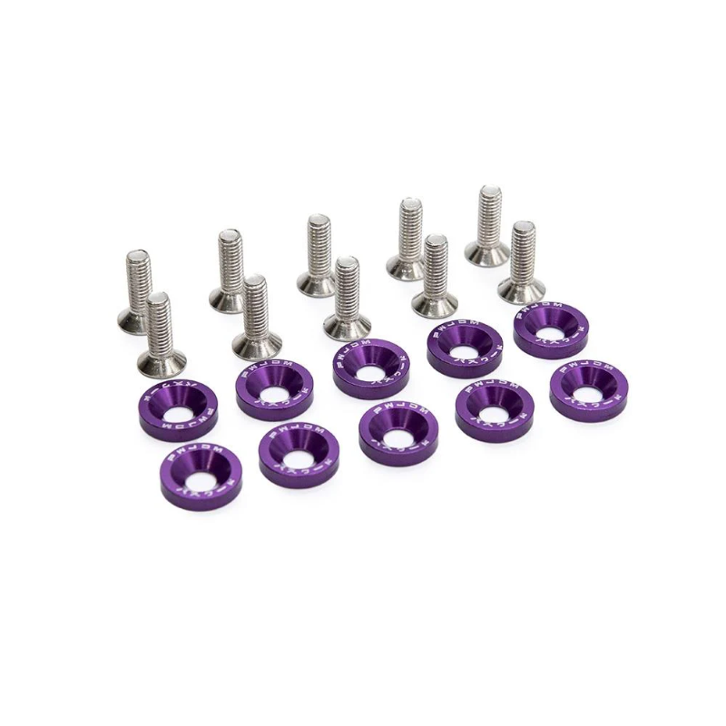 Vis M6*16 + Rondelle JDM (violet) x10 - GYPI