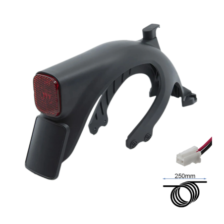 XI-0103 - Black rear mudguard without screws For Xiaomi M365, Xiaomi Pro - GYPI