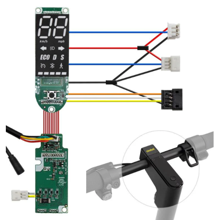 NI-0377R - Ninebot - Afficheur Origine - Max G2 E - GYPI