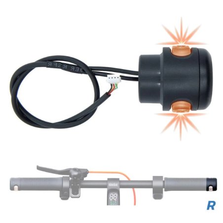 NI-0387R - Ninebot - Clignotant de Poignée 9V droit MAX G2 E - GYPI