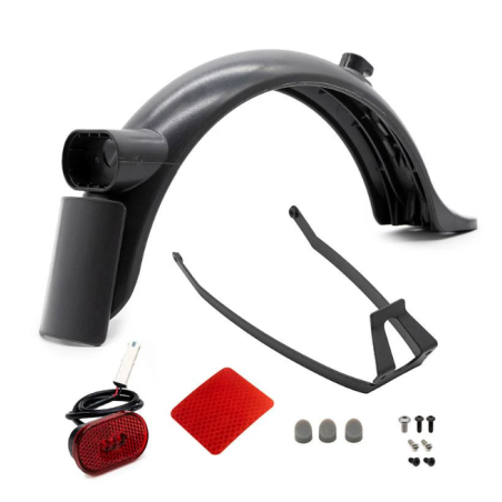XI-0121 - Mudguard 8.5"+ plate + light + metal support with screws For Xiaomi M365, Xiaomi Essential, Xiaomi 1S, Xi