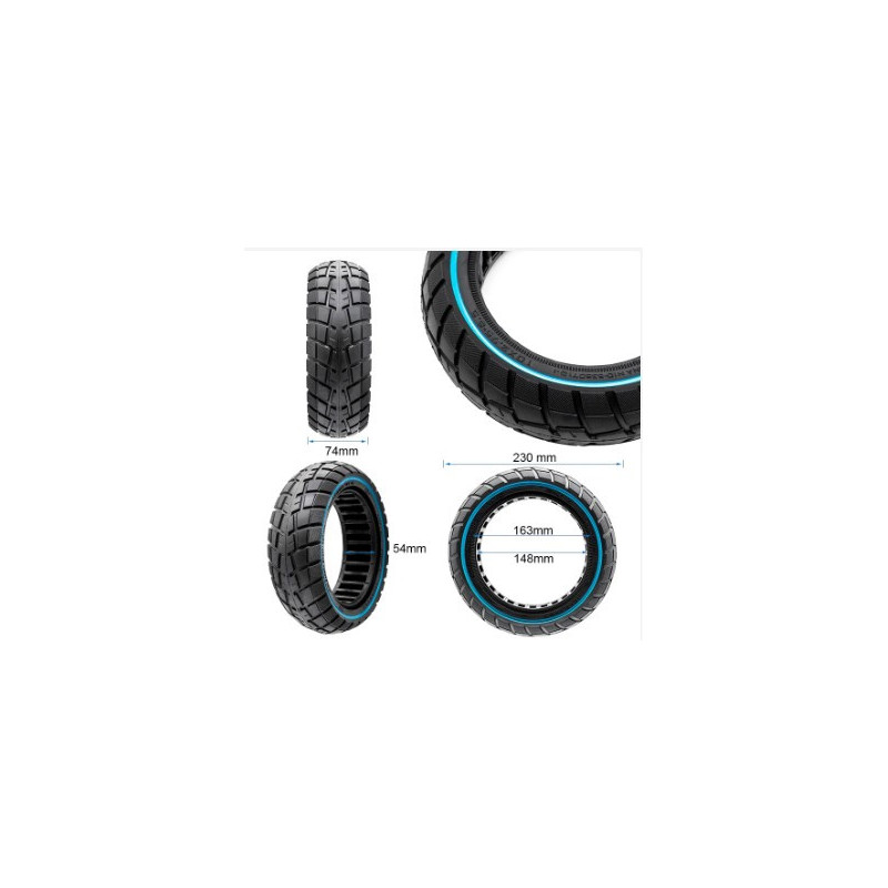 GY096 - Pneu plein - 10" *2.75-6.5 - Mixte - City  - GYPI